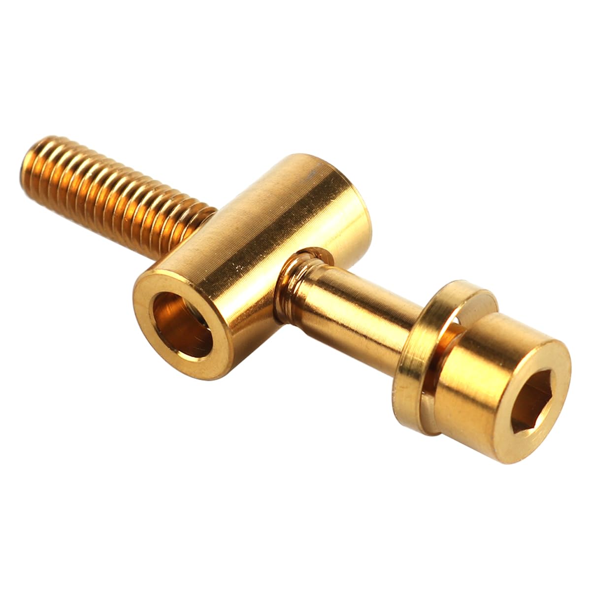 Sarini M5 Titanium Bolt for Bicycle Seatpost 35mm Strong Connection Durable Titanium Screw Lightweight Gold Color Replacement Part 6.5g