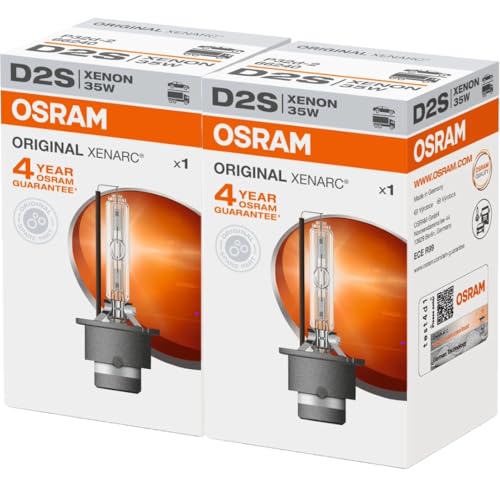 Lot de 2 ampoules pour phares avant Osram/Sylvania Xenarc de xénon D2S # 66240 - Nouveau OEM - 35 W/P32D-2 - fabriqué en Allemagne