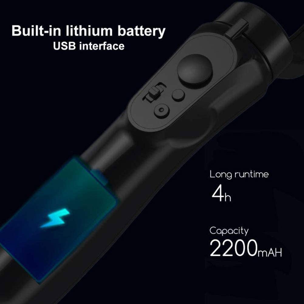 LJJ Gimbal inteligentny wieloosiowy stabilizator z płynnym śledzeniem twarzy dla Vlog Youtuberów, statyw / balans dla wszystkich iPhone i Android