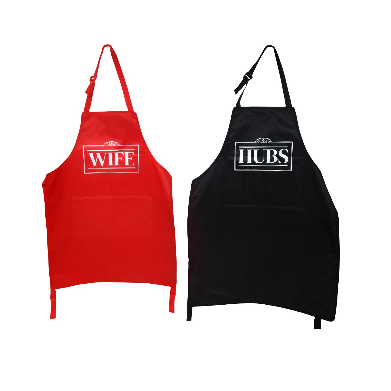 Trademark Innovations Husband Wife His and Hers Aprons Newlywed Gifts