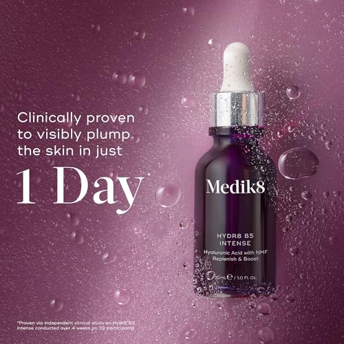 Medik8 Hydr8 B5 Intense - Supercharged Multi-Weight Hyaluronic Acid Serum - Replenishes, Smooths & Plumps Skin - Ideal For Normal To Dry Skin Types - 30Ml - 3
