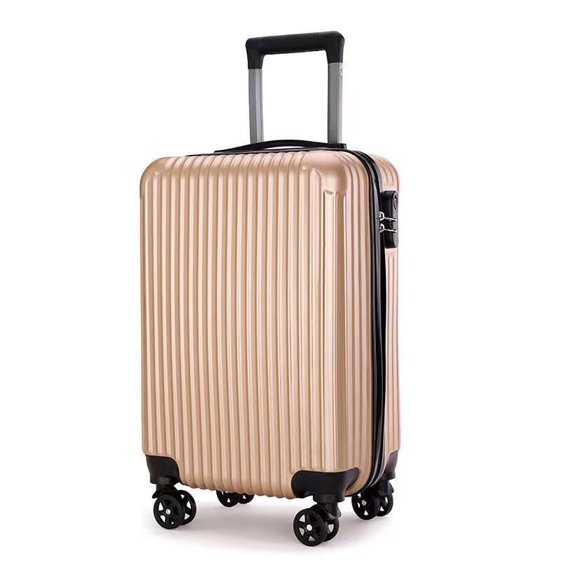 Hardshell Carry-On Luggage, 20-Inch Trolley Suitcase, 4-Wheel Spinner, Multiple Colors (gold, 20 in)