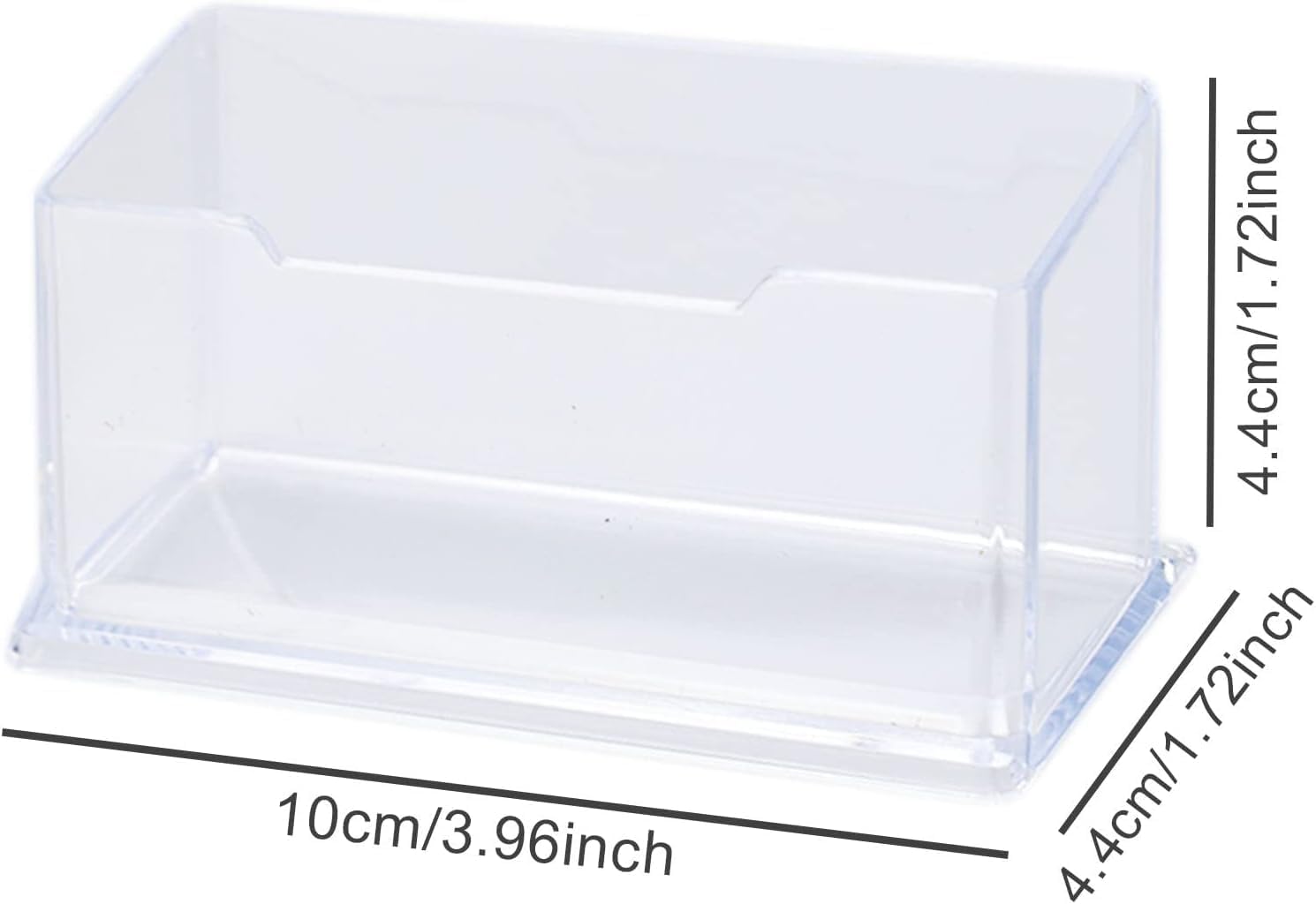 10 Piece Set Of Business Card Holder, Transparent Acrylic Card Display Stand, Plastic Card Holder - Image 2