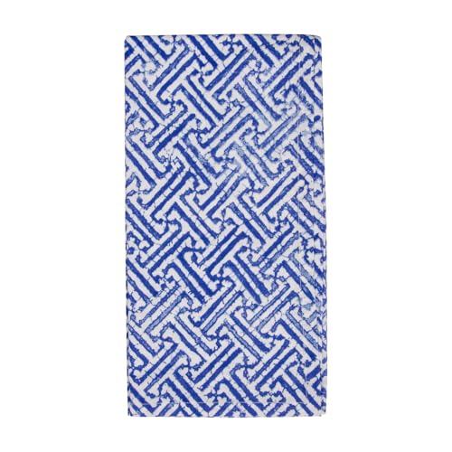 Servilletas de Tela Caspari Azul y Blanco Set 4 miniatura 1