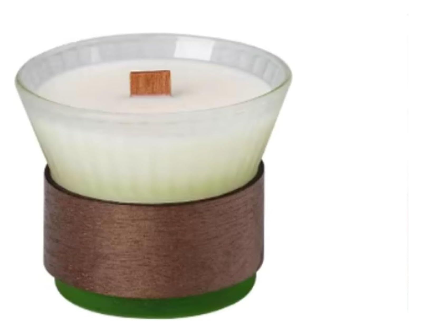 Fhvkrbtx Gr�N Scented Candle, Glass Soy Scented Candle Green Tangerine Multicolor Reusable Long Lasting(,Green Tangerine)