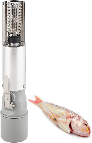 Consfly Removedor eléctrico de escamas de pescado, potente raspador de escamas de pescado, limpiador de pescado impermeable automático recargable