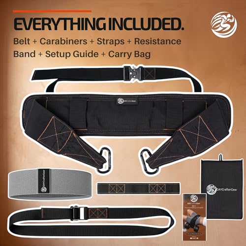 Image of DAY-X Hip Thrust Belt for Dumbbells, Kettlebells & Plates Tested Up to 300 lbs - 3-Mode Hip Thrust + Dip Belt + Squat Yoke - Heavy Duty Glute Workout Equipment - Booty Belt for Home & Gym - DAYCrafterGear