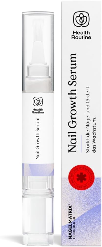 Health Routine Kit Rigenerante e Rinforzante: Penna Cura Unghie (Olio Tea Tree) + Siero Crescita con Biotina e Olio di Jojoba – Trattamento Completo per Unghie Danneggiate, Fragili e Rovina da Funghi