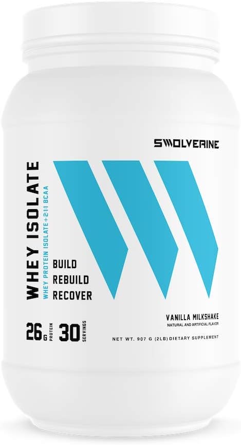 Whey Protein Isolate | 26g Protein, Grass-Fed rBGH Free, Non-GMO, Added Digestive Enzymes, Delicious Chocolate Milkshake (30 Servings) (Vanilla)
