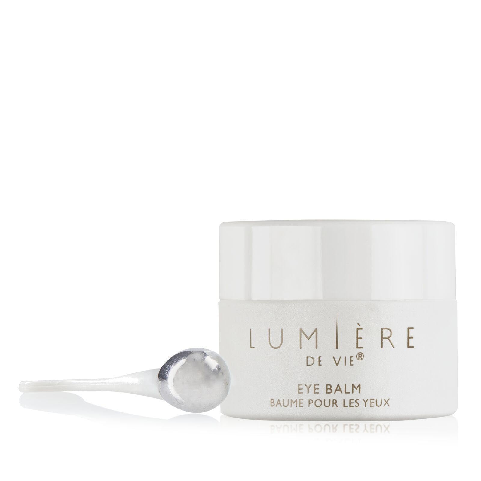 LUMIÈRE DE VIE® Eye Balm - Soothing & Firming Under-Eye Moisturizer for Dark Circles, Fine Lines & Wrinkles - Hydrating Skin Care with Light-Diffusing Pigments - Single Jar (0.5 oz./15 g)