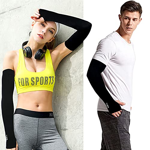beister 3/6 Pairs UV Cooling Arm Sleeves Sun Protection Unisex for Sports, Cycling, Golf, Running4