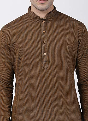 Image of VASTRAMAY Men's Royal Blue Pure Cotton Kurta