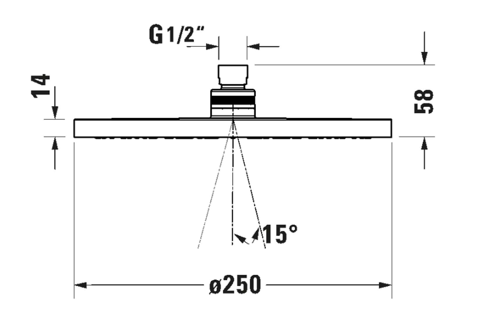 Duravit UV0662018046 uniwersalna słuchawka prysznicowa, czarna matowa