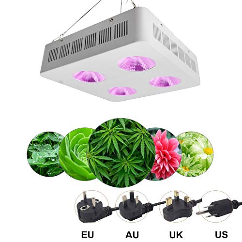 800W LED Grow Light, Full Spectrum Plant Light with ON/Off Switch and Daisy Chain for Indoor, Greenhouse, Hydroponics Veg and Bloom,800W/UK