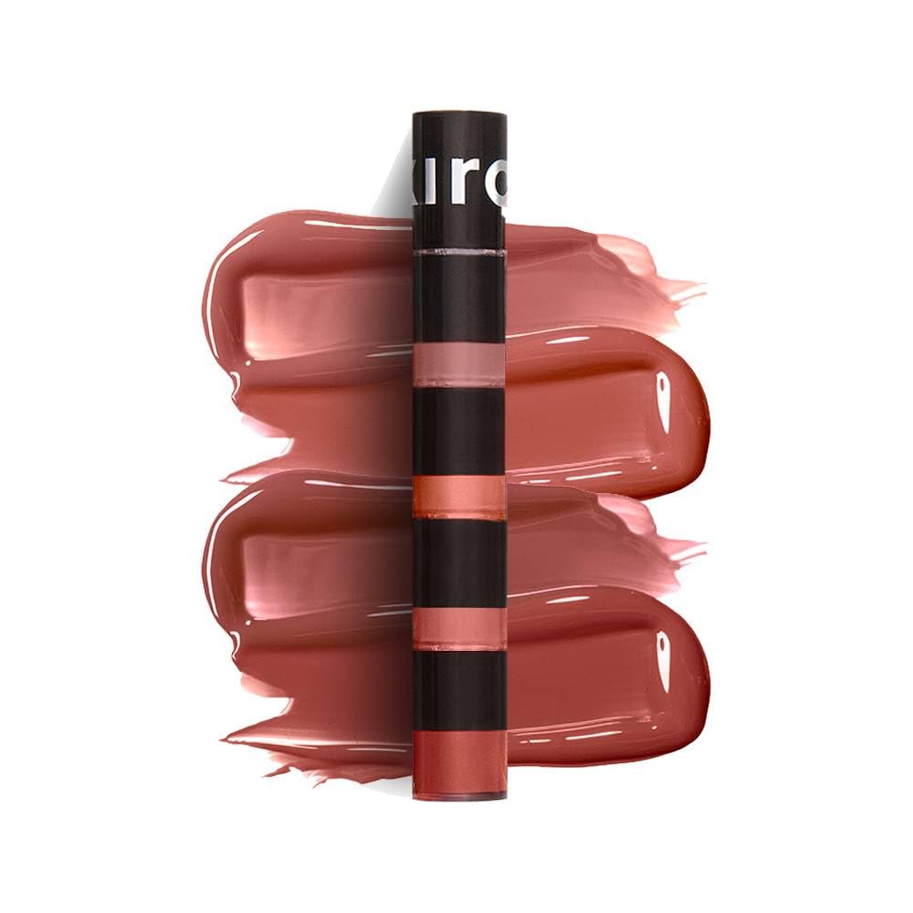 Kiro Four Play Glossfinity Crème Gloss Lip Stack – Timeless Nude Brown Quad, 5.5ml | 4 Nude Lip Gloss | Hydrating, High-Shine & Non-Sticky | Infused with Hyaluronic Acid & Shea Butter-picture-10