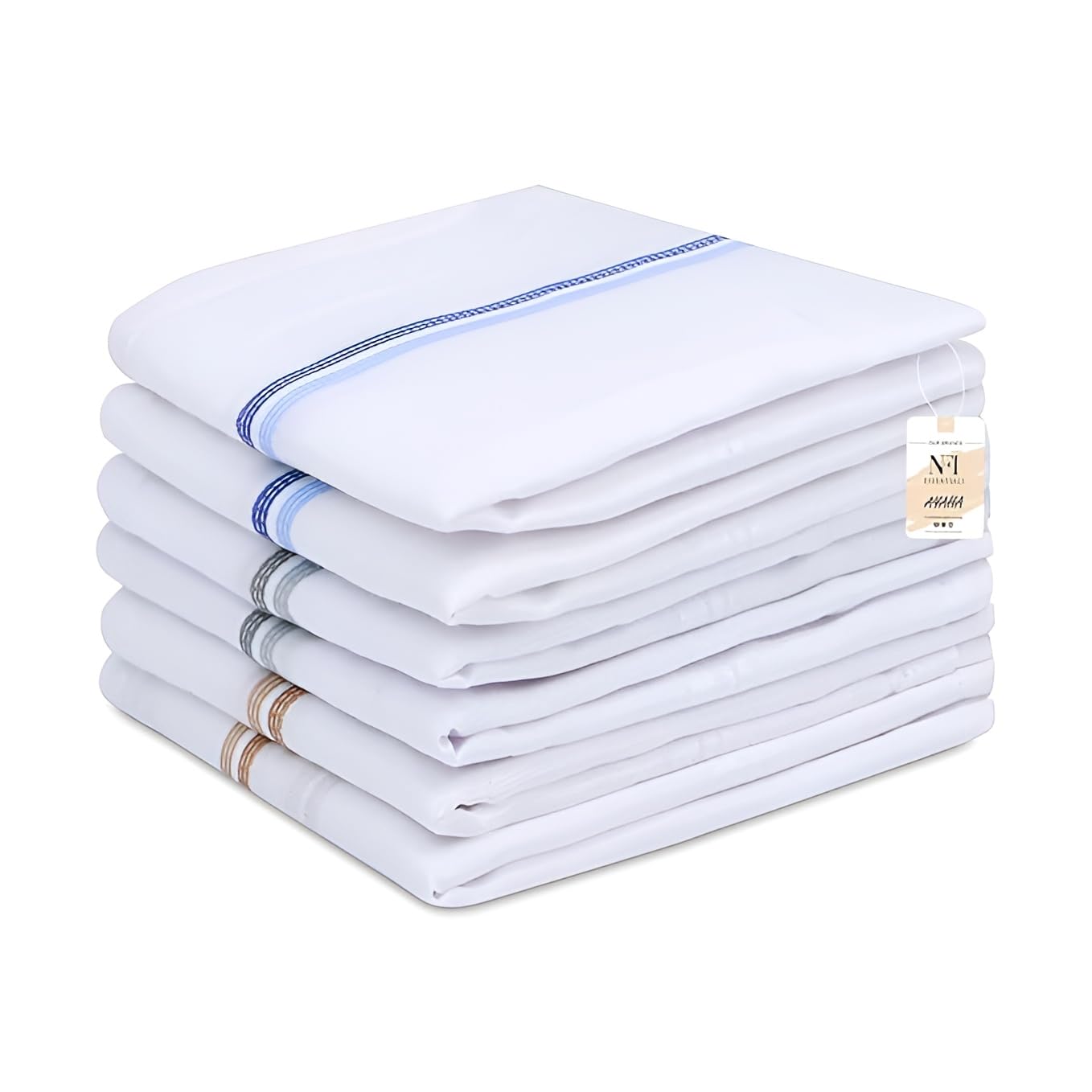 Men's Modern Casual 100% Pure Cotton Fabric Handkerchiefs Collection Full Size-picture-39