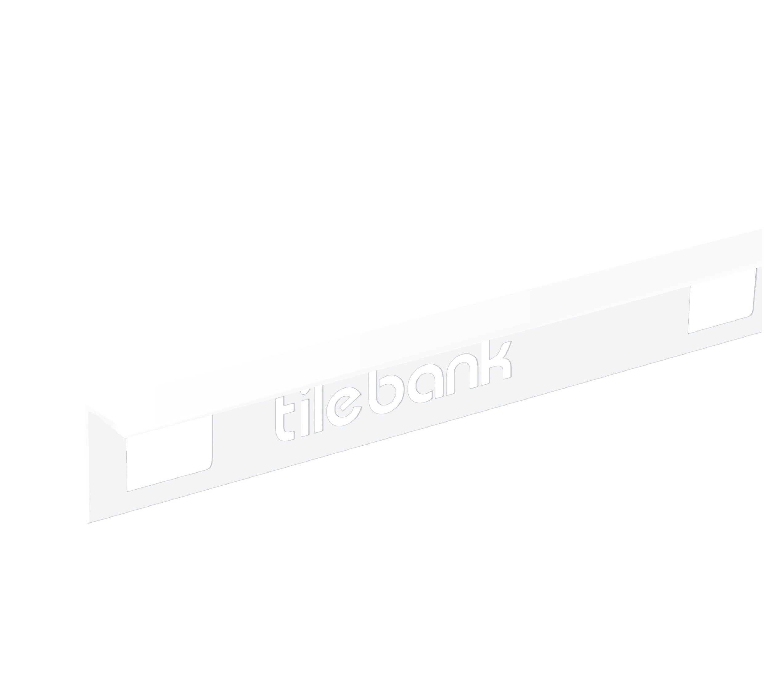 Tile Trim Edge 5 Pack – 2.5m Aluminium Straight Square Edge Tile Trims – 8mm, 10mm, 12mm – Multiple Colours – Bathroom & Kitchen Wall Edging (Matt White, 8mm)