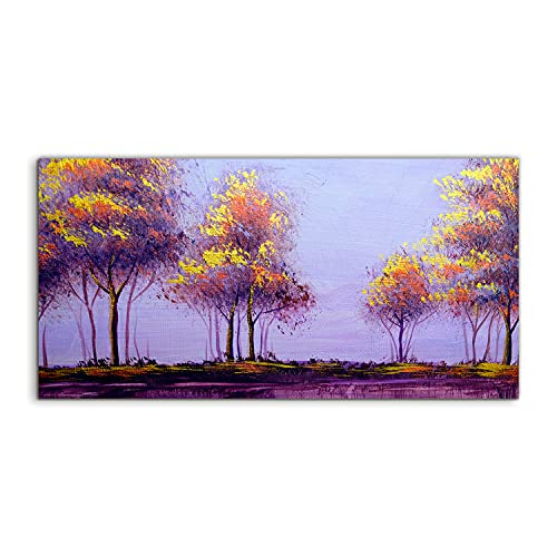 Image sur verre 100x50cm salon paysage automne déco murale moderne chambre