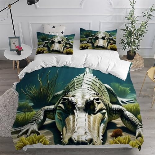 Linge de lit crocodile imprimé 3D pour éviter le repassage - 6
