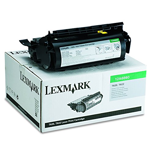 Lexmark Cartucho de toner preto para T620 T622, rendimento de 10000pg, 12A6860
