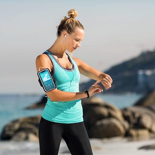 Miniatura 7 de Soporte de teléfono para correr, bandas de brazo de teléfono Karvense para correr, ejercicio, entrenamiento, trotar, para iPhone 13 mini/12 mini/11