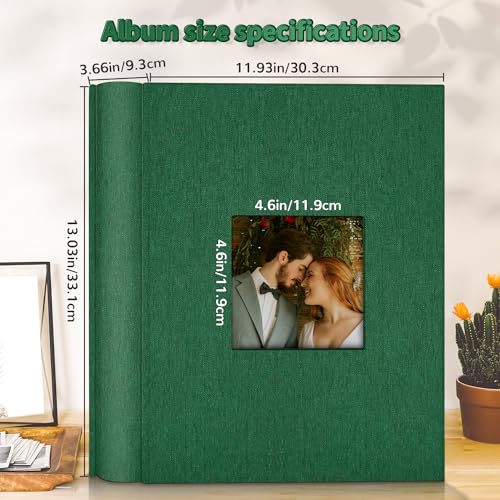 image for Artfeel Photo Album 4x6 with 1000 Pockets,Slip-in Picture Albums,Linen