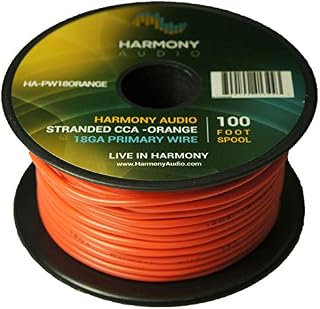 Harmony Audio HA-PW12PURP Primary Single Conductor 12 Gauge Purple Power or Ground Wire Roll 100 Feet Cable for Car Audio/Trailer/Model Train/Remote