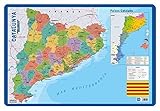 Medida 40 x 59.5 Grupo Erik Editores Lamina Educativa Catalan Mapa Catalunya