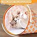 EZGHAR Nanecity Cat Tunnel, Nanecity Cat Bag, 2024 New Pet Cat Play Tunnel Toy, Collapsible Interactive Cat Drill Bag Pet Toy with Plush Ball Cat Self Interactive Toys (Gray Hedgehog)