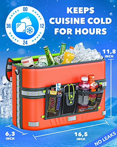 image for Skywin Kayak Cooler Behind Seat - Waterproof Kayak Seat Back Cooler fo