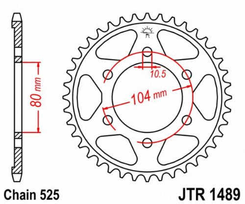 Amazon.com: JT Sprockets JTR1489.41 41T Steel Rear Sprocket