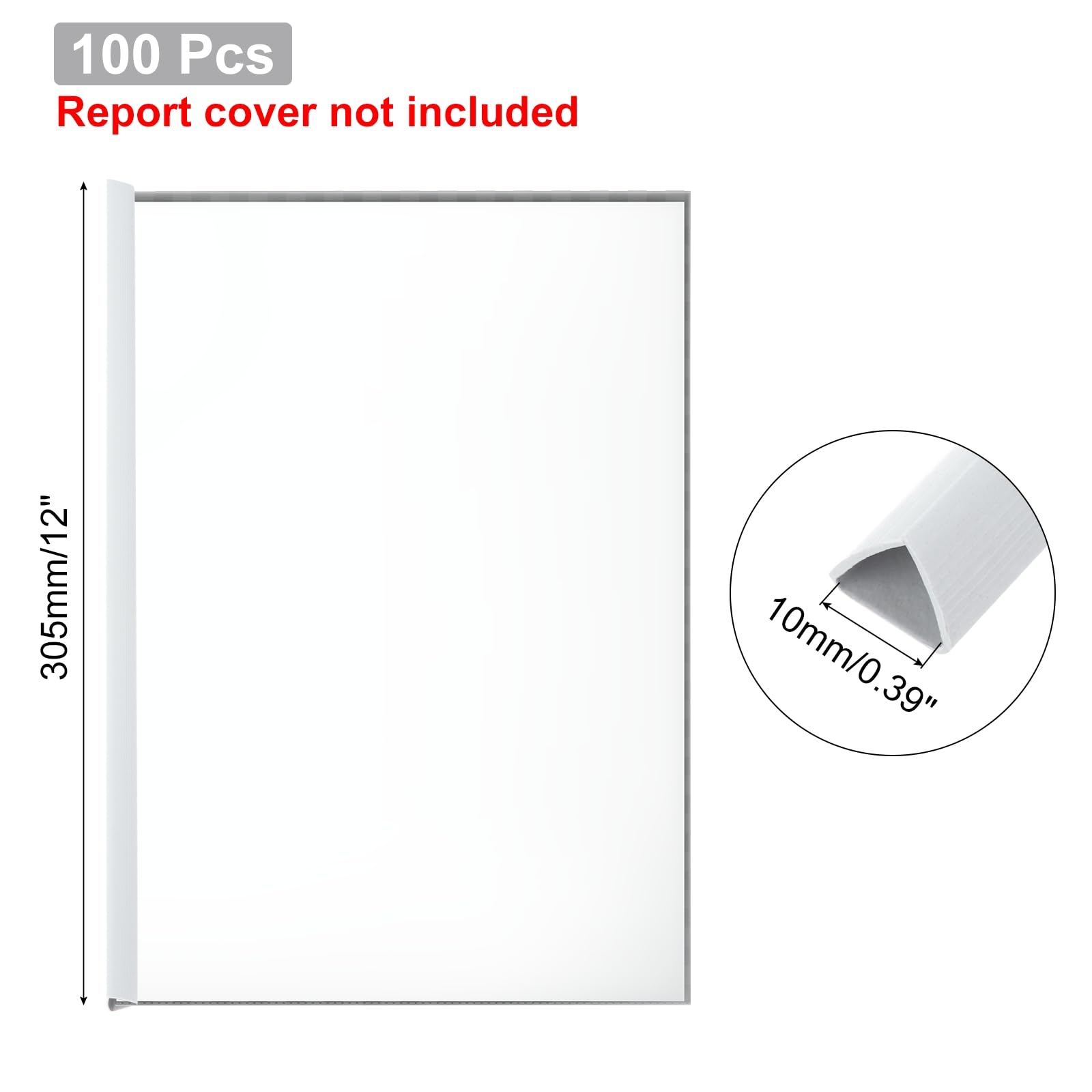 PATIKIL 100Pcs Binding Bars - Image 2