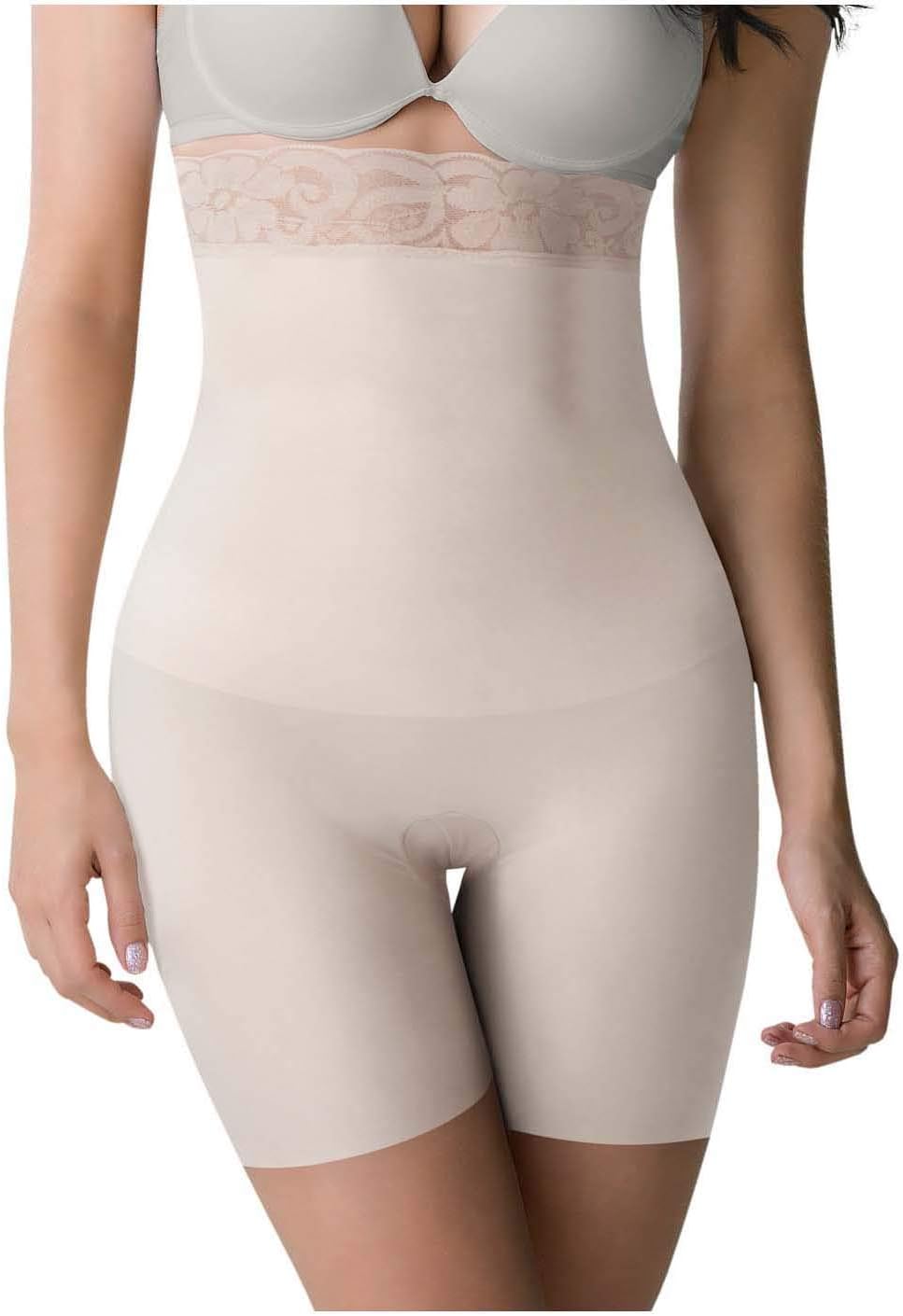 Romanza 2050 Extra Tummy Control Mid Thigh Shorts for Women Calzon Faja para Mujer
