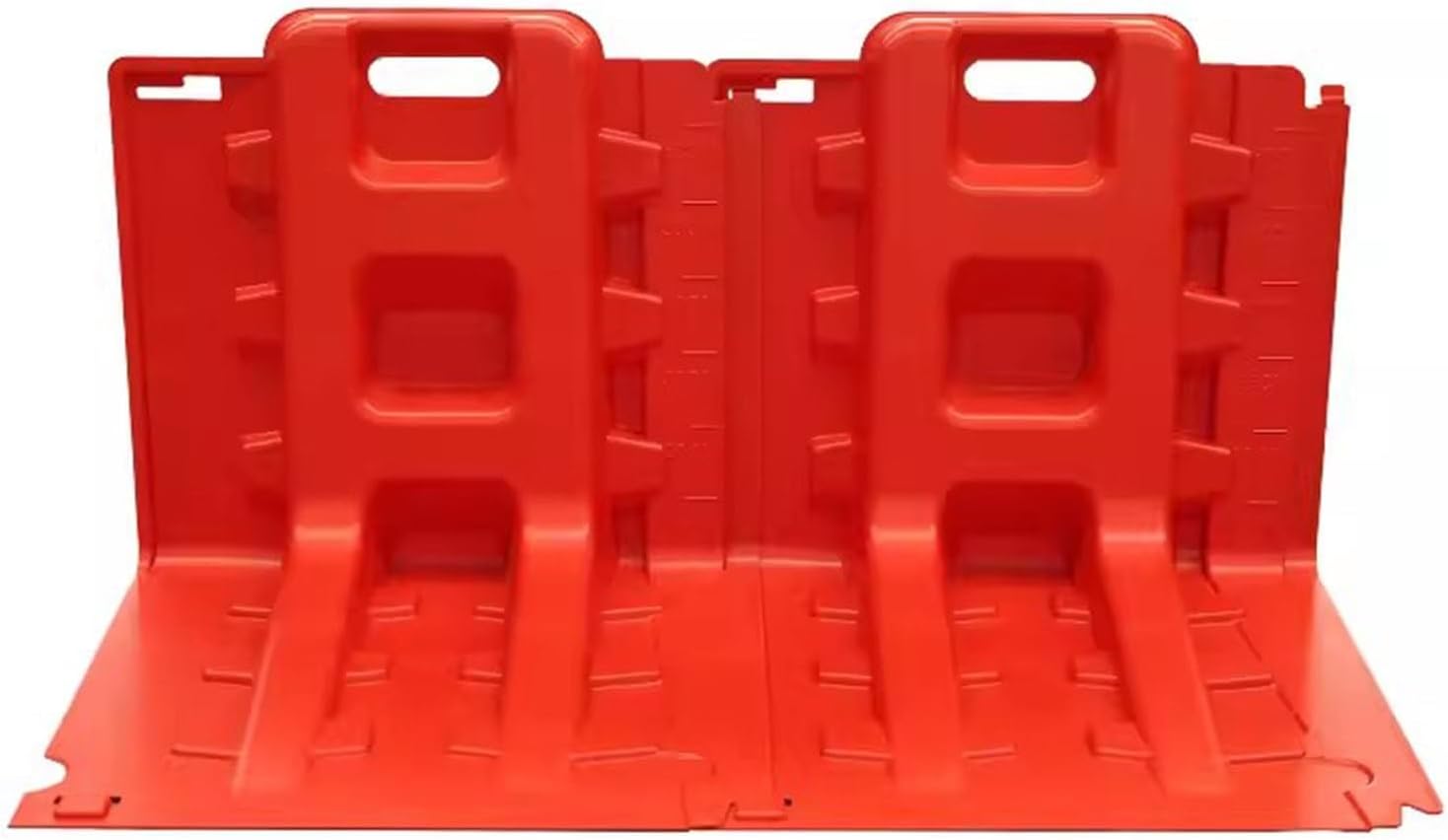 Portable L-Shaped Flood Barrier - Emergency Water Guard for Doorways, Effective Household Flood Control & Water Damage Prevention Solution,Red,2pcs