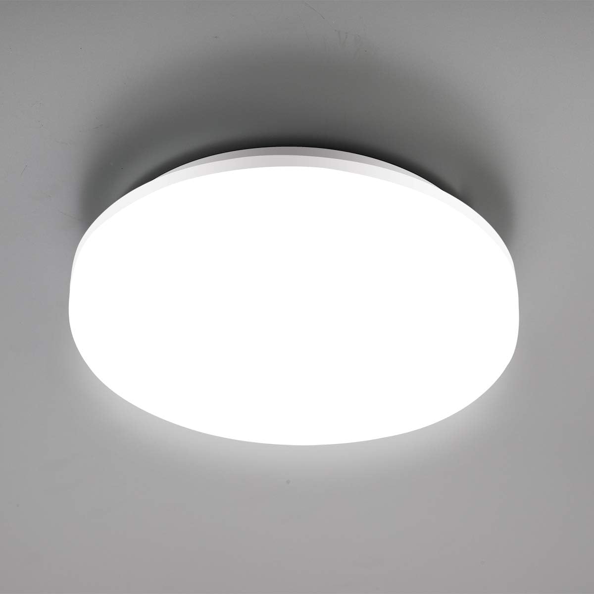 SUNGNY LED Ceiling Light 18W 1500LM Waterproof IP65 4000K Natural White Fitting Lighting for Bathroom, Kitchen, Bedroom, Hallway, Corridor, Balcony, Living Room [Energy Class A+]