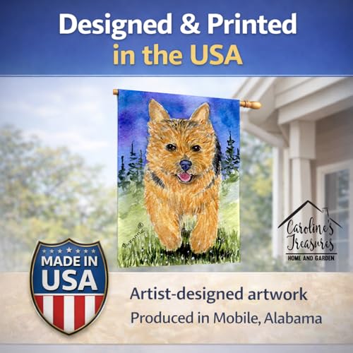 Norwich Terrier grand drapeau extérieur résistant aux intempéries pour maison - 7