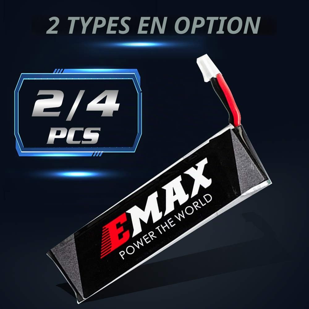 Goolsky Compatible avec drone pilote EMAX EMAX Tinyhawk Freestyle EMAX Tinyhawk S EMAX Tinyhawk S EMAX Tinyhawk 4,35 V 450 mAh Lipobatterie