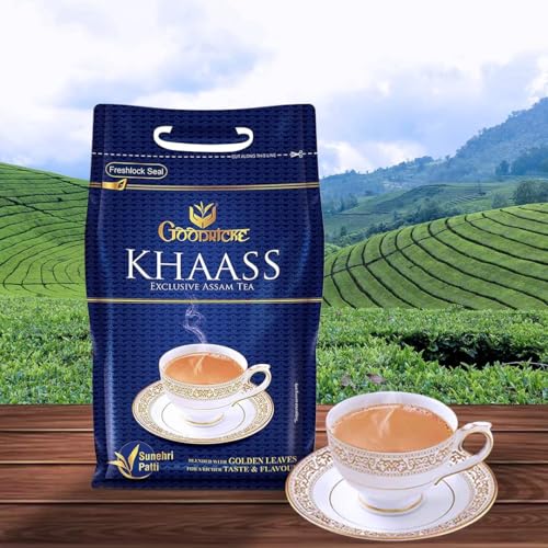 Image of Goodricke Khaass Assam Tea - 1 Kg (Pack of 5) | 100% Assam Chai with Golden Leaves | Premium Tea | Assam CTC Tea | Chai Patti