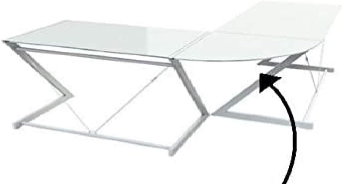 Series Dittrich Design Original Corner Glass Accessory for 150cm & 180cm ZLINE DESKS(CORNER SECTION ONLY) READ DESCRIPTION BELOW