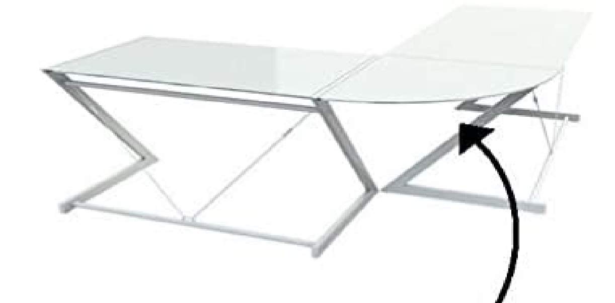 Z-LINESeries Dittrich Design Original Corner Glass Accessory for 150cm & 180cm ZLINE DESKS(CORNER SECTION ONLY) READ DESCRIPTION BELOW