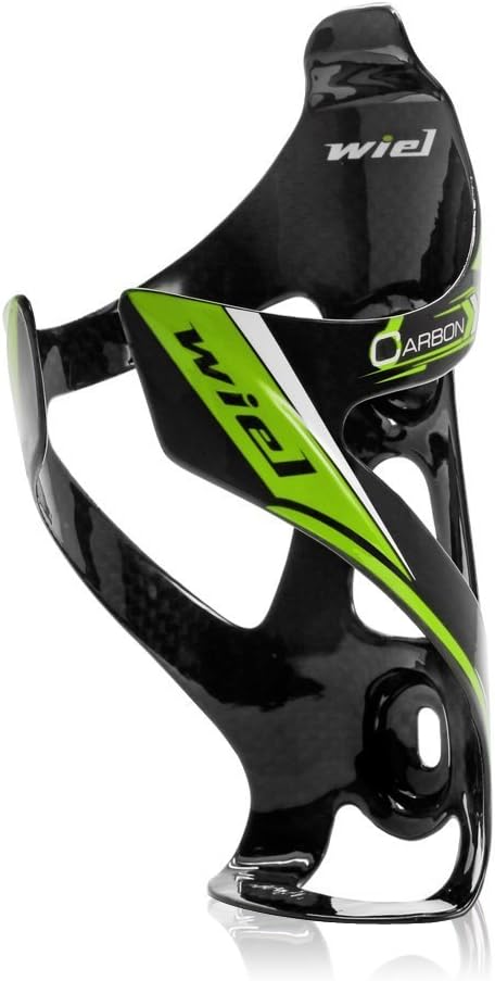 Wiel 100% Full Carbon Fiber Bicycle Bike Light Drink Water Bottle Cage Holder (2PCs Green) : Sports & Outdoors