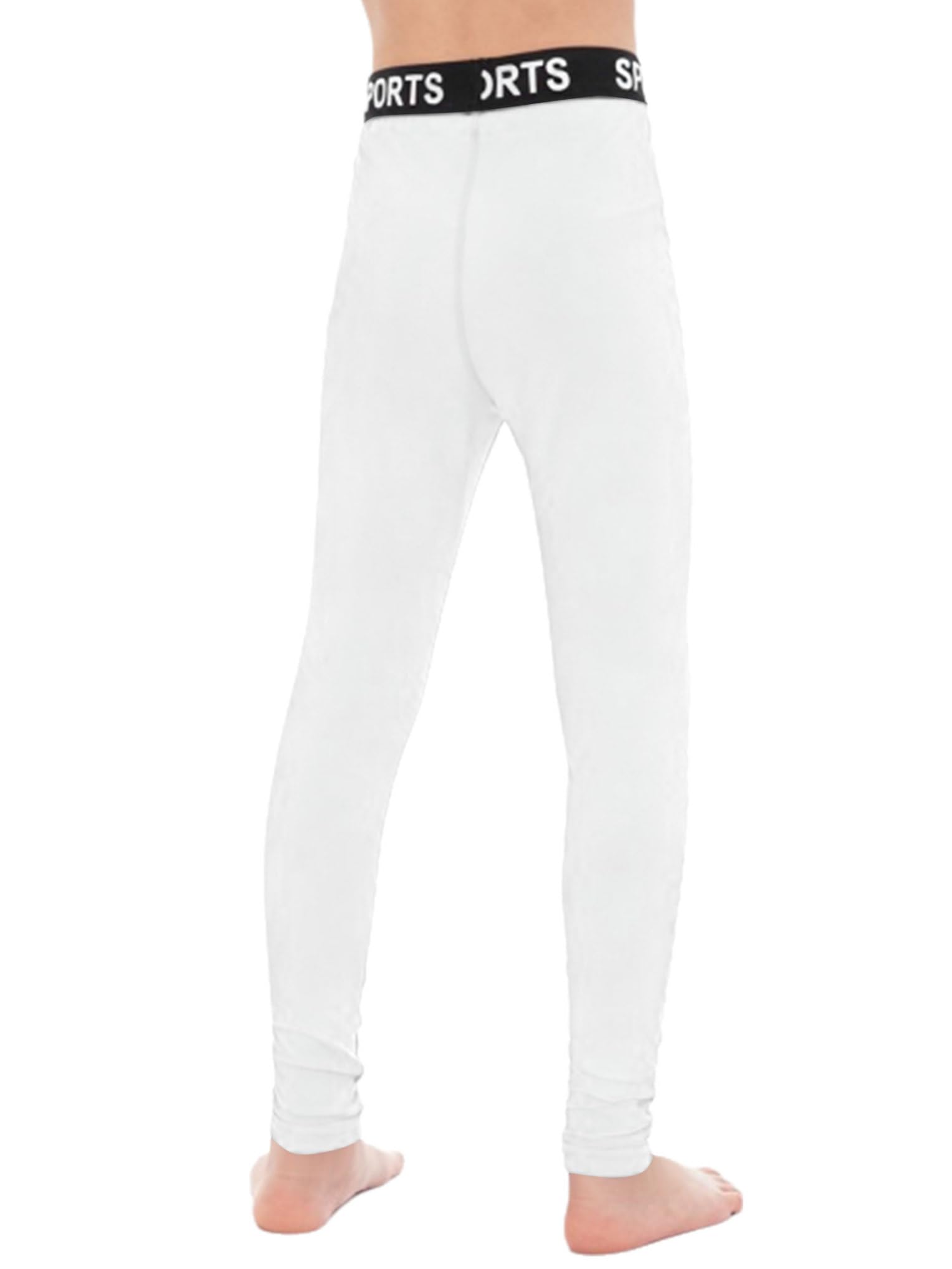 Garçons Leggings Sportives pour Lentraînement Course Jogging Bas De Corps pour La Gymnastique À Haute Ceinture Pantalons De Compression Football Basket