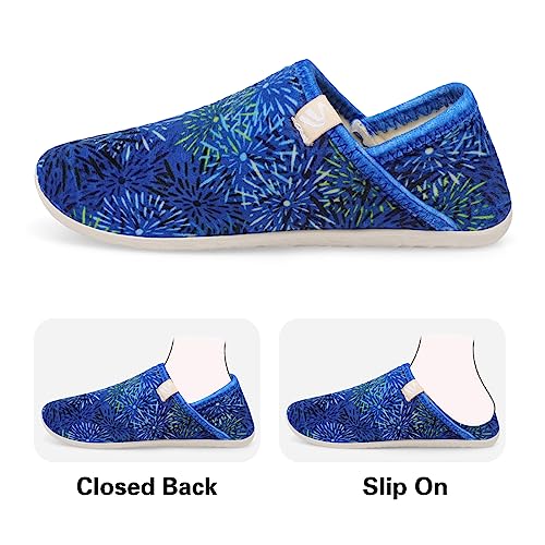 Image of Spesoul Fuzzy House Slippers for Women Men Indoor Closed Back Lightweight Cozy Faux Furry Lining Barefoot House Shoes Slipper Socks for Bedroom Home Office Yoga Outdoor Walking Shoes