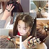 Qisogy bear tie hair rope cartoon band cute animal bear elastic rubber hair tie jewelry for Women an