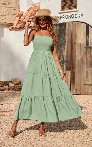 Image of PRETTYGARDEN Women's Summer Maxi Dress 2026 Spaghetti Strap Sundresses