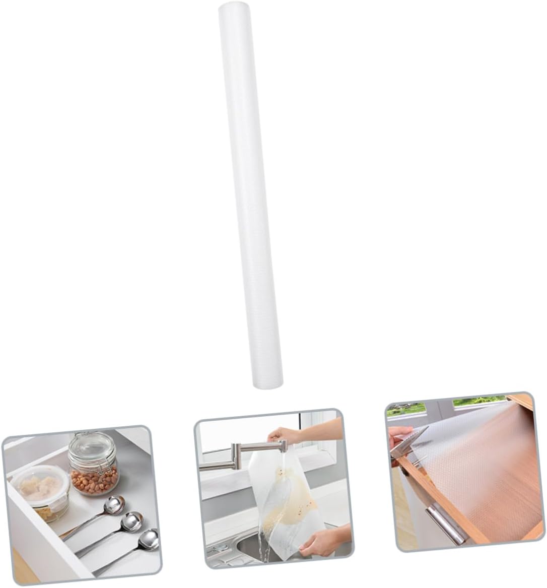 Mobestech Non-Slip Shelf Liner for Kitchen Cabinets and Large Semi-Transparent Protective Mat Liner for Wardrobe Table Shoe Cabinet Organization