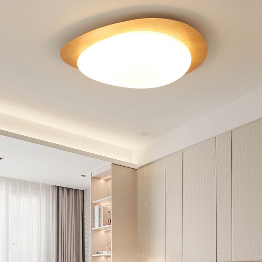 Kreatywna lampa sufitowa LED żwirowa lampa sufitowa Japoński styl Wabi-sabi 5500K lampa sufitowa biała lampa dzienna, łatwa w instalacji do kuchni, korytarza, ganku