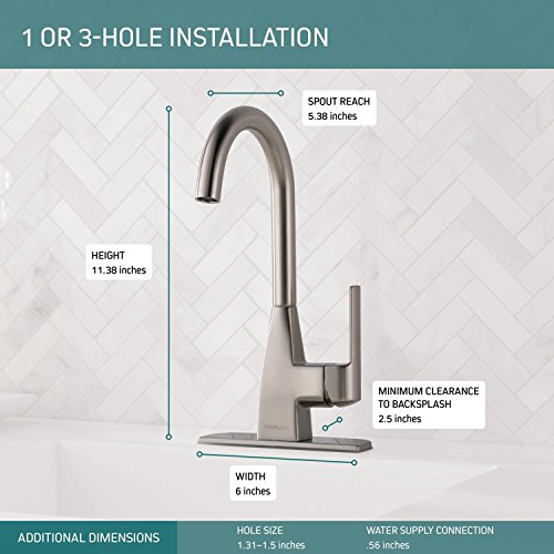 Peerless Xander Single-Handle Bar-Prep Kitchen Sink Faucet, Stainless P1819Lf-Ss #TOP2