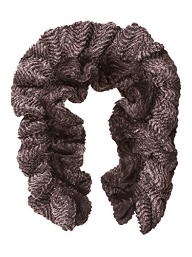 Lava Faux Fur Stretchable Scarf Neck Warmer - Brown