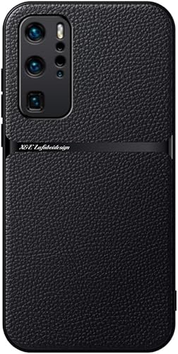 Miniatura 19 de Silklike Funda Para Huawei P40 Pro - Cubierta De Parachoques Placa De Metal Incorporada Para Huawei P40 Pro - Azul